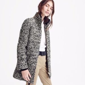 J. Crew Lodge Coat in Speckled Boucle